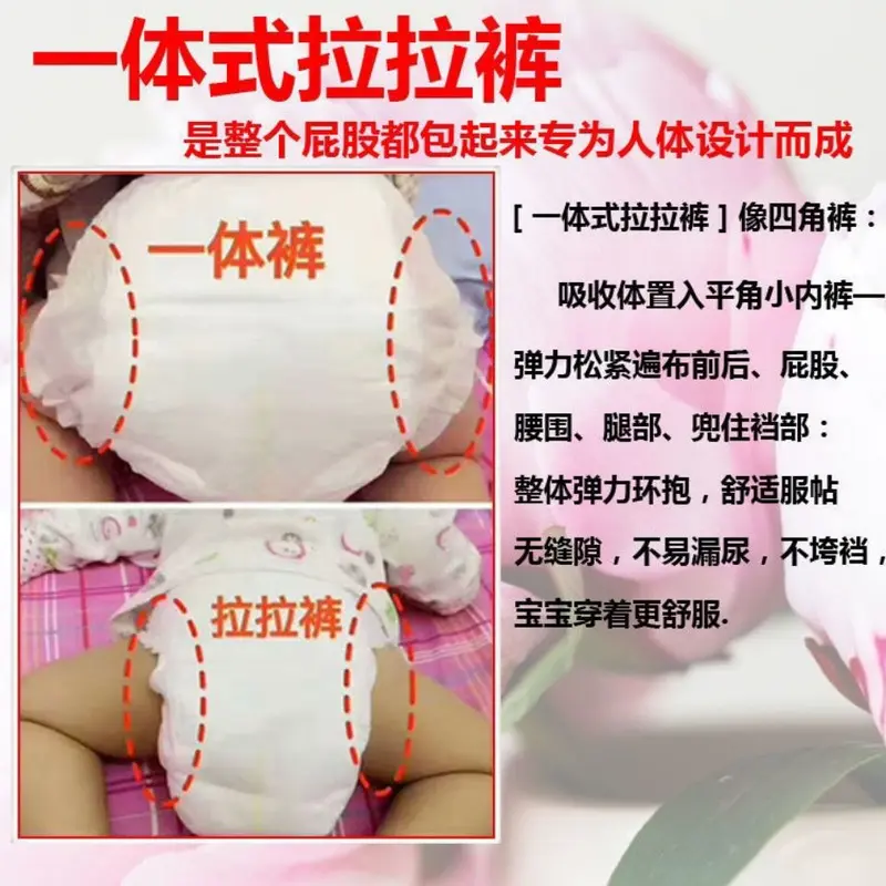 Tã Kéo Lên Tích Hợp, Dành Cho Trẻ Trung Bình Và Lớn, Ngoại Cỡ 5xxxxl, Tã Siêu Mỏng Cho Em Bé, Thích Hợp Cho Bé Béo, 100 Miếng 3