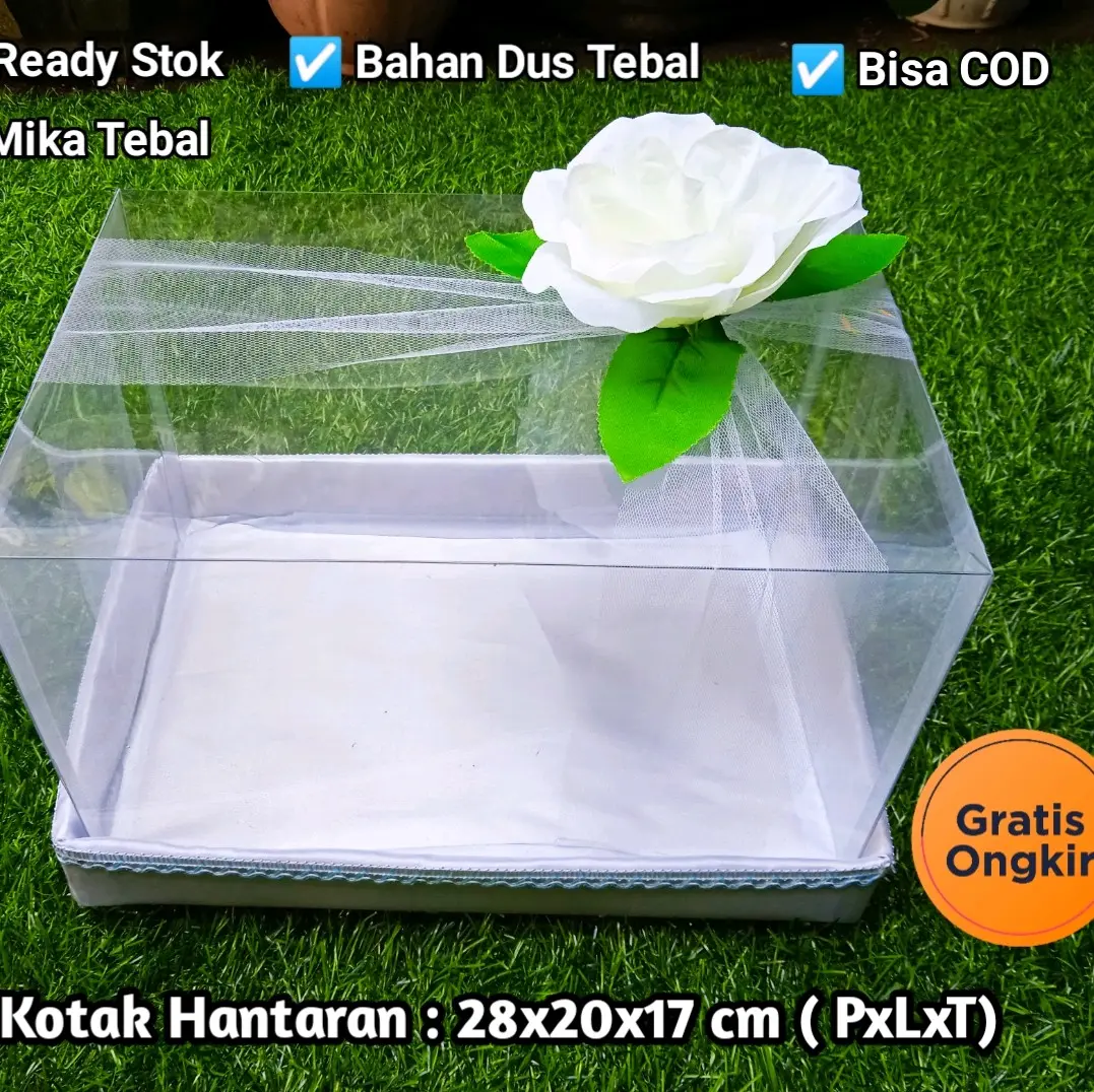 Box Kotak hantaran Ukuran S 28x20x17cm untuk seserseserahan pernikahan tunangan lamaran