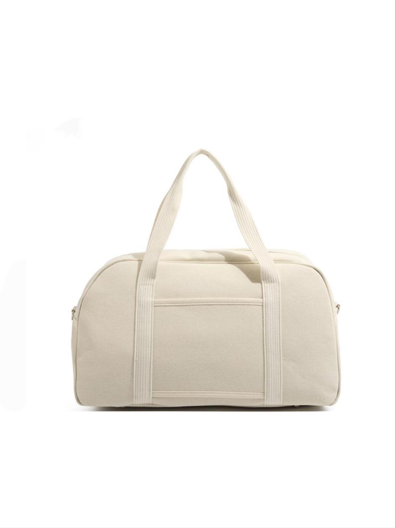 Product Introduction of Bear Pattern Colorblock Travel Bag, Large Capacity Lightweight Storage Shoulder Bag, Fashionable Travel Bag for Women & Men 3
