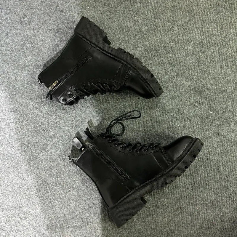Giày Bốt Nữ Thời Trang Phong Cách Mã 330 Đế Cao 3 Phân Nhẹ Êm Thoáng Khí - Da Mềm Mại - Shoes 3