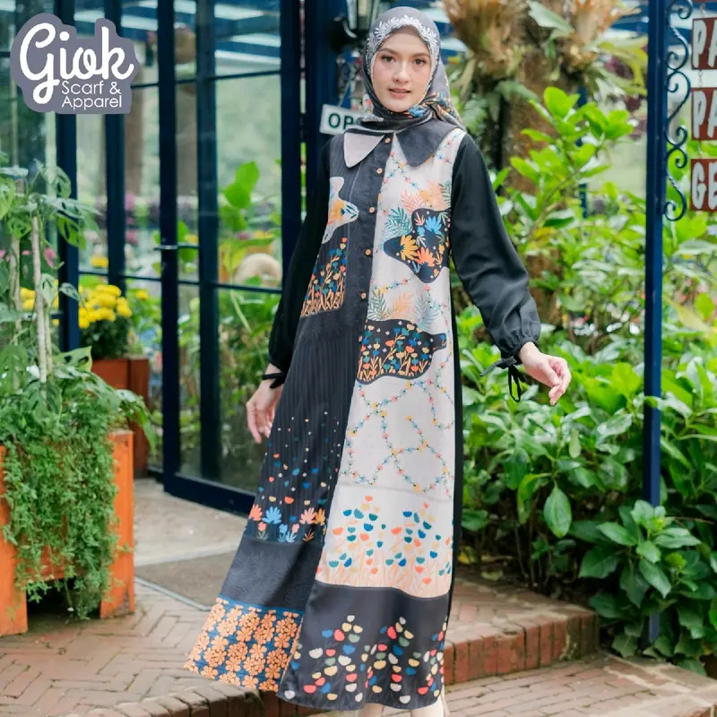 Alora Dress By Giok Apparel - Dress Printing Motif 1