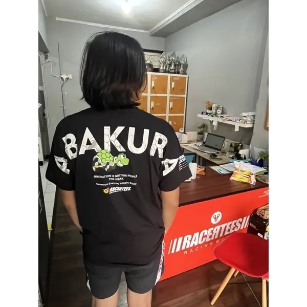 Kaos Racing Pria Racertees Abakura Racing #15 Hitam 5