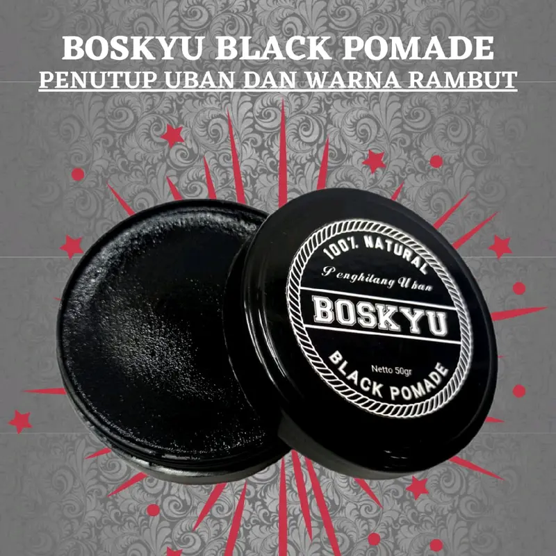 Black Pomade penghilang uban penyamar rambut berwarna 0