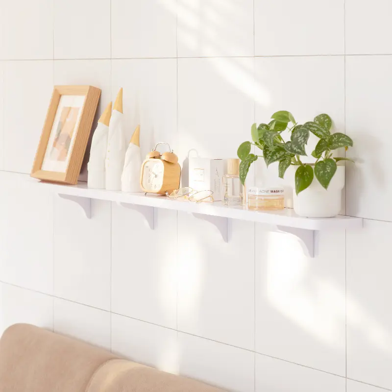 Bathroom storage rack, non perforated balcony, TV background wall hanging rack, room bathroom storage layer board, combination partition