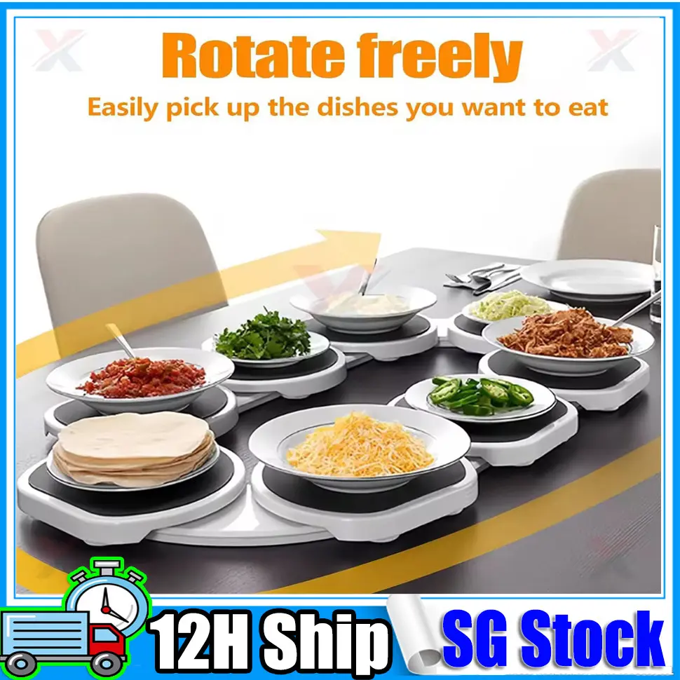 【SG】Dining Table Organiser Lazy Susan Rotating Tray Dining Table ...