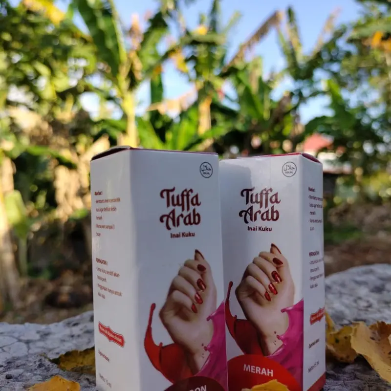 Henna TUFFA ARAB Warna Awet tahan lama sah buat Wudhu & Sholat Kuku Tangan Nail Art Polish Kutek 7