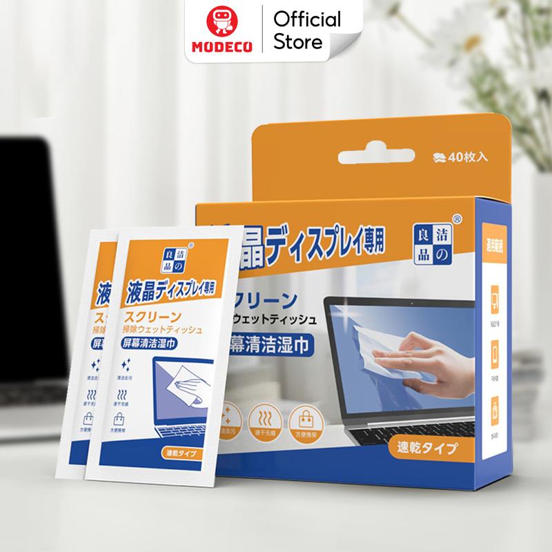 Khăn Lau Màn Hình Modeco Khử Khuẩn Vệ Sinh Màn Hình Điện Thoại Máy Tính Bảng - Làm Sạch Bảo Vệ Không Để Lại Vết