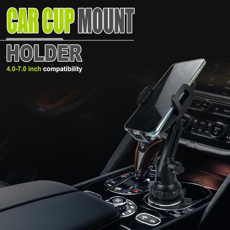 Adjustable Car Cup Phone Holder, 1pc Universal Car Cup Phone Holder Mount, Car Interior Accessories for iPhone, Samsung & Smartphone 3
