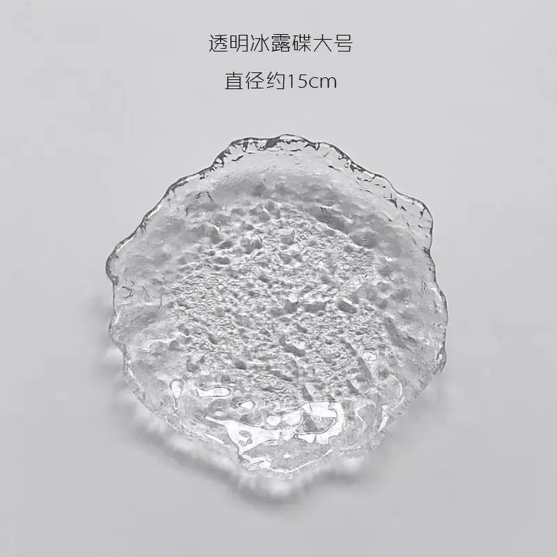 Đĩa Thủy Tinh, Phong Cách Nhật Bản, Hình Dạng Bất Đối Xứng Khay Hình Chữ Nhật Và Tròn, Đĩa Tráng Miệng, Bộ Đồ Ăn Sáng Tạo, Đĩa Thực Phẩm, Đĩa Sushi 6