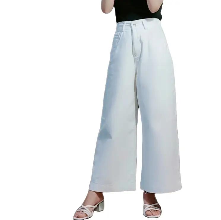 Quần jean ống suông dài 90cm chất xịn thời trang  phía sau có lưng chun Nữ Nữ Voi