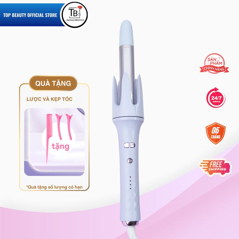 Máy uốn tóc xoăn tự động 2023 size 28 trục dài Top Beauty phiên bản nâng cấp phủ CERAMIC cao cấp Nữ