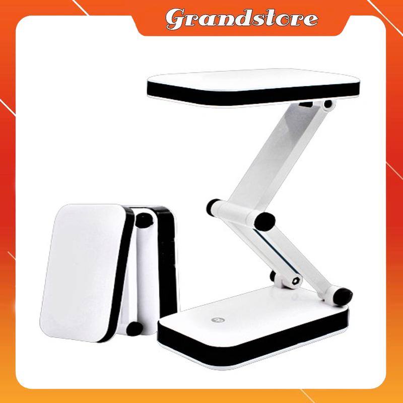 Đèn bàn 24 bóng led mini siêu sáng trắng sạc pin tích điện gấp xếp gọn để bàn học chống cận làm việc đọc sách trang điểm