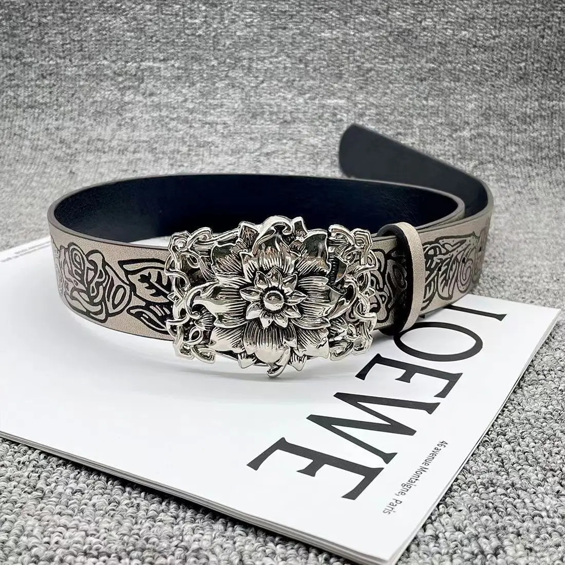 Thắt Lưng Rỗng Dập Nổi Cổ Điển Cá Tính, Phong Cách Punk, Y2g, Thắt Lưng Phong Cách Tối Gothic Dễ Phối Đồ Cô Gái Nóng Bỏng, Dành Cho Nam Và Nữ