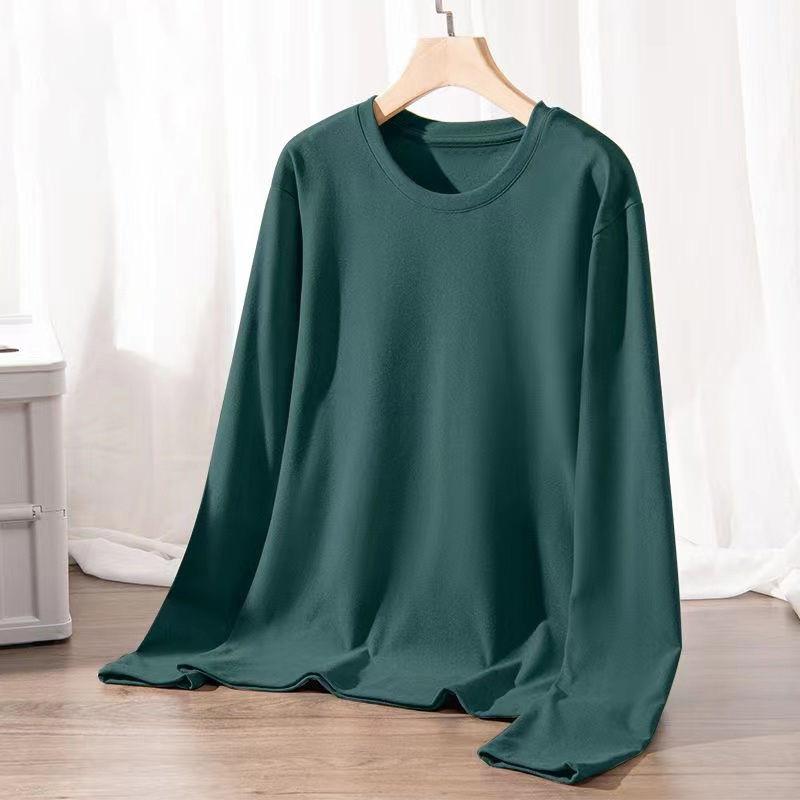 Áo Lót Giữ Nhiệt, Dành Cho Nam Giới, Hai Mặt Dralon, Cổ Tròn, Màu Trơn Có Thể Đeo Bên Trong, Ấm Áp, Tay Áo Dài, Áo Sơ Mi Lớp Nền Hàng Mới Về 6