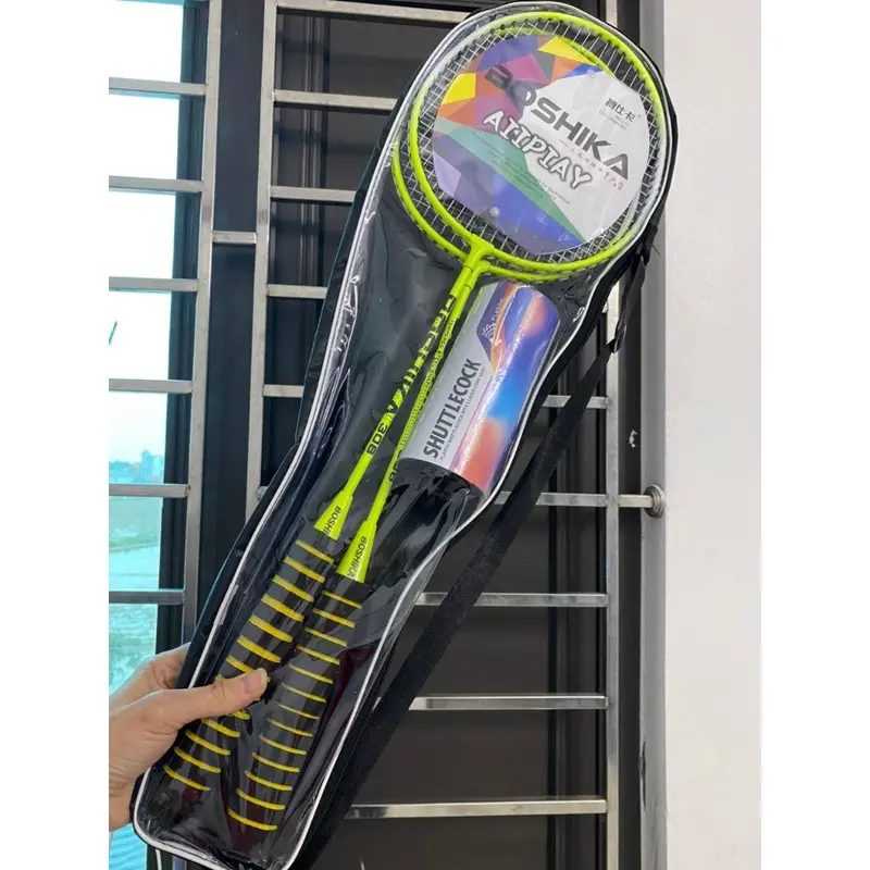 Sét 2 Vợt Cầu Lông Carbon 2 Chiếc + Bao Vợt + Cán Vợt + 3 Quả Cầu - Rèn Luyện Thể Thao, Thể Dục, Kiểu Dáng Sport 5