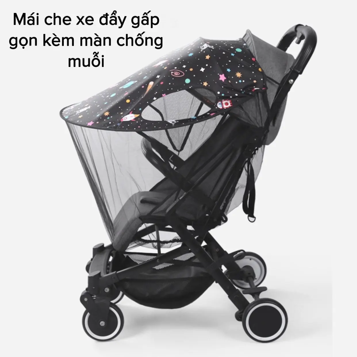 Bạt che xe đẩy gấp gọn kèm màn chống muỗi Baobaohao V1, V3, V5, V8, V18