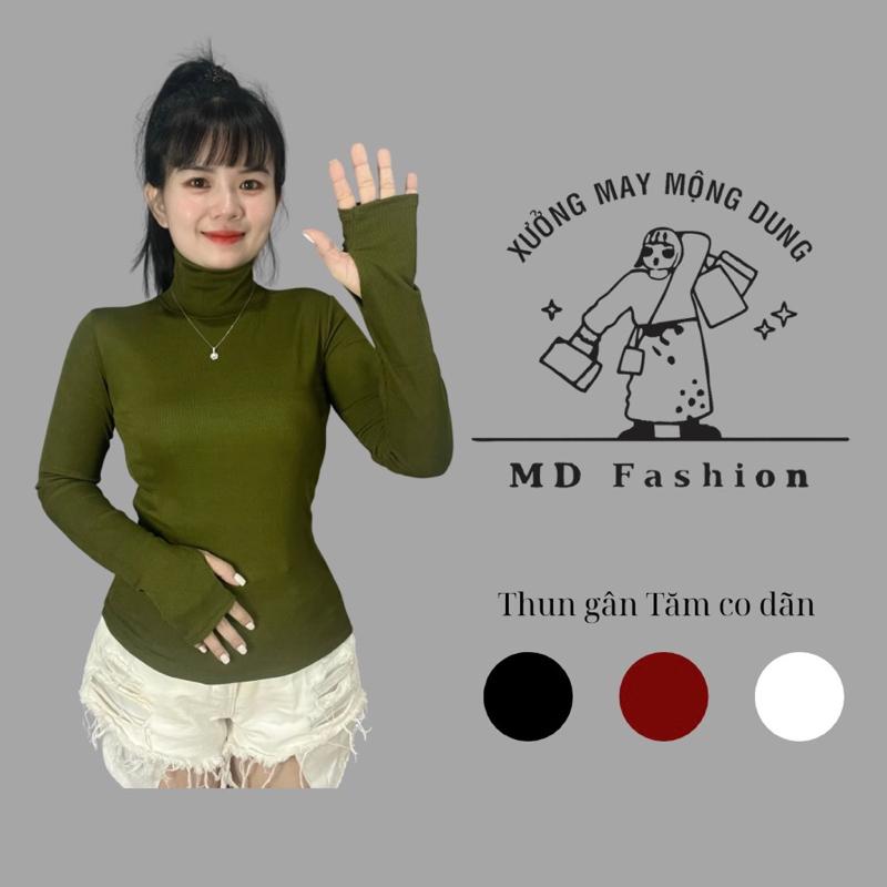 Áo thun cổ lọ 7P [ TĂM LẠNH ] mềm mát , có xỏ ngón Size 40-70kg- MD Fashion