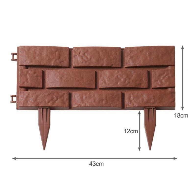 Product Introduction of New Plastic Horticultural Fence Outdoor Flower Edging Decorative Decorative Fence Garden Decor Landscape Plant Lawn Picket 17