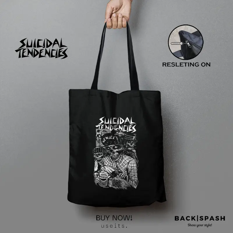Totebag Suicidal Tendencies THD - Totebag Pria - Tote bag Pria - Tote bag wanita - Totebag Wanita - Tote bag Resleting - Tote bag Wanita Kuliah - Tote bag Wanita Resleting - Tote bag Wanita 6