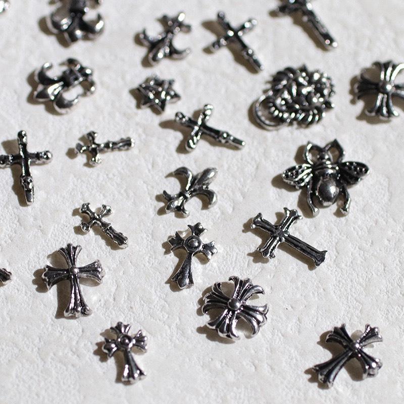 Charm cổ điển kim loại gắn móng nail trang trí họa tiết độc đáo 3