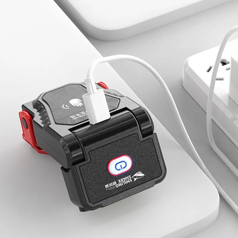 Đèn pha LED USB Cảm Ứng Có Thể Sạc Lại Kẹp trên Mũ, Đèn pin ánh sáng mũ, Đèn câu cá 6