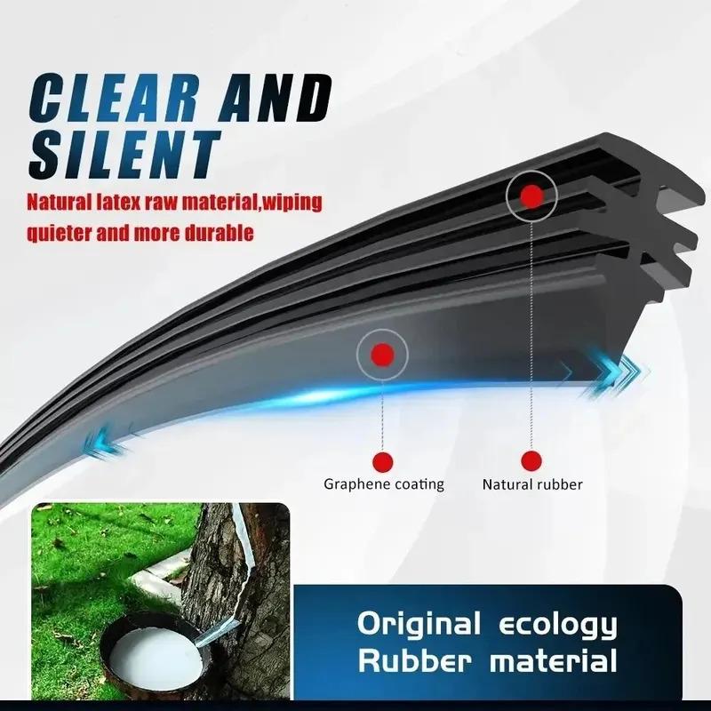 6mm Car Wiper Blade Refill Strips Car Wind Hero Rubber Strip Wiper 14 "16" 17 "18" 19 "20" 21 "22" 24 "26" 28 "Frameless Wiper Accessorie 3