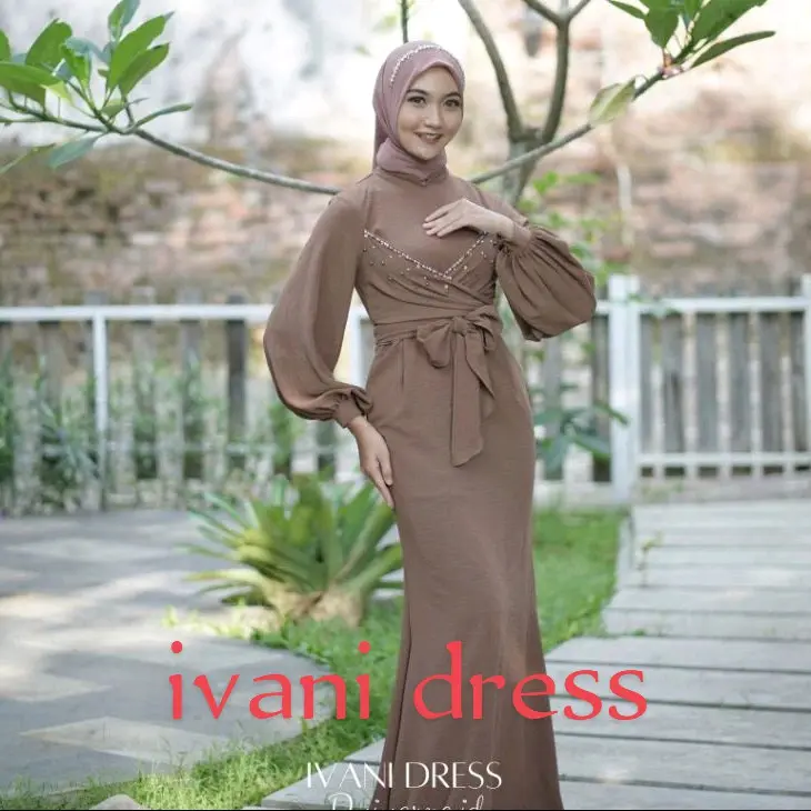ivani dress gaun pesta cantik dress casual terbaru