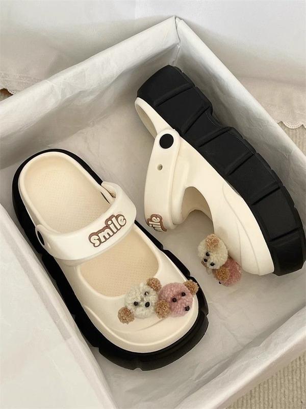 Product Introduction of 2024 New Bow Mary Jane Pump Women's Eva Thick Bottom for Outdoors Sandals Non-Slip 29