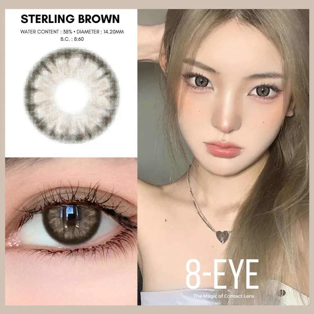 JUAL SOFTLENS - 8-EYE Normal Contact Lens douyin lensa soflen Brown Gray softlens grey JUAL SOFTLENS - 8-EYE Normal Contact Lens douyin lensa soflen Brown Gray softlens grey