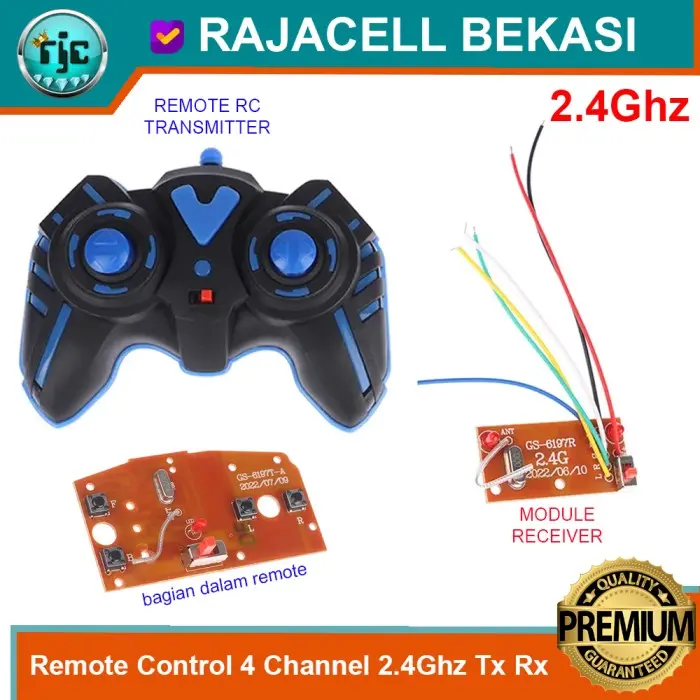 MODULE PCB MAINAN RC REMOTE CONTROL 2.4GHZ 4CH GS-6197 UNIVERSAL - BERIESTRO19