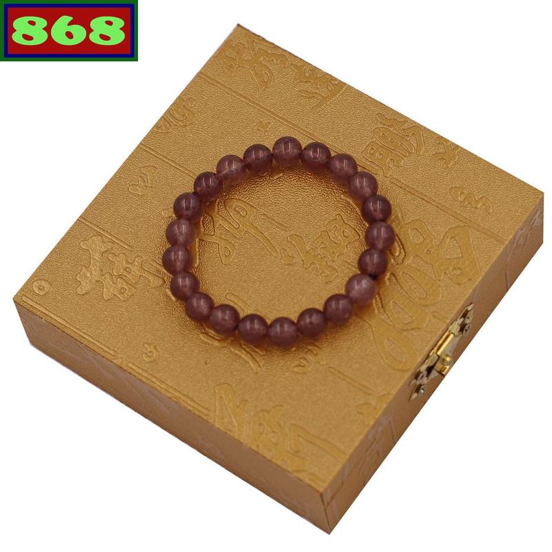 Chuỗi đeo tay nâu tím 8 ly 21 hạt DVRNT821 1