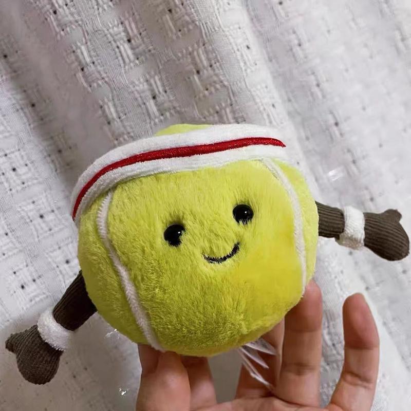 Product Introduction of Búp Bê Tennis, Búp Bê Nhồi Bông Tennis Phổ Biến Dòng Thể Thao, Siêu Dễ Thương, Jellycat, Mùa Hè Mới, Tuyệt Vời Làm Quà Tặng 2