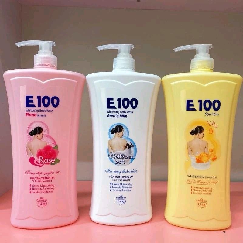 Sữa tắm trắng da E100 dung tích chai 800ml/1200ml Dưỡng Body
