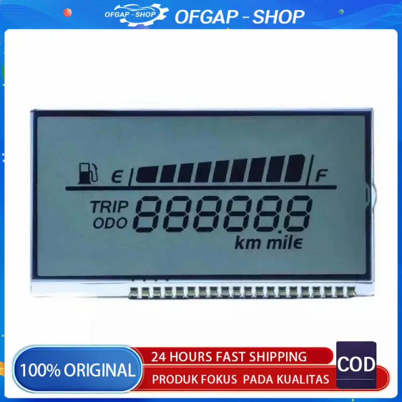 【LCD VARIO OLD, Gratis 10 pcs LED】Cocok Vario Techno 125, Amper Bensin Vario, Honda Click 125 | Nilai Sangat Baik Car