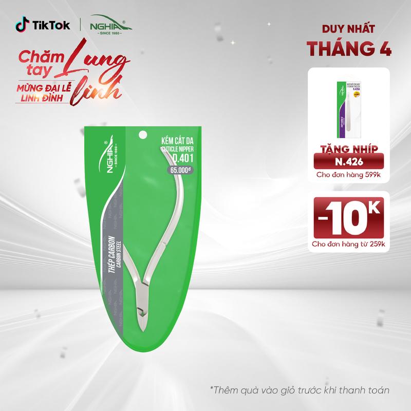 Kềm Cắt Da Thép Chuyên Dụng Mạ Mờ Không Bám Vân Tay KỀM NGHĨA D.401