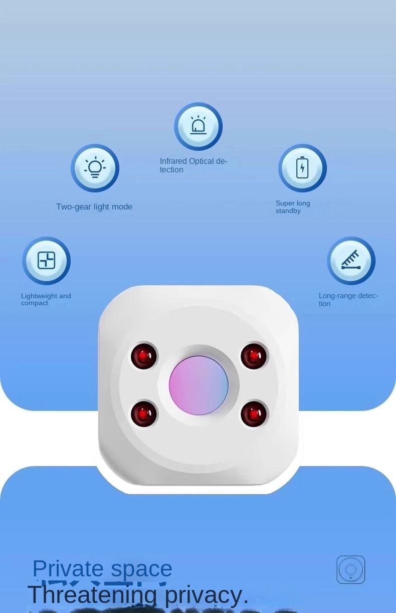 Product Introduction of Máy Dò Camera Chống Nhìn Trộm, Nhà Trại Du Lịch, Thích Hợp Cho Khách Sạn, Máy Dò Hồng Ngoại Chống Bắn, Kiểm Tra 1