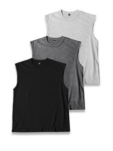 Men's Solid Round Neck Tank Top, Regular Fit Casual Sleeveless Crew Neck Top for Summer, Men's Clothes for Daily Wear
