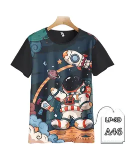 Kaos Astronot Baju Anak dan Dewasa Kartun Animasi Trendy Fashion