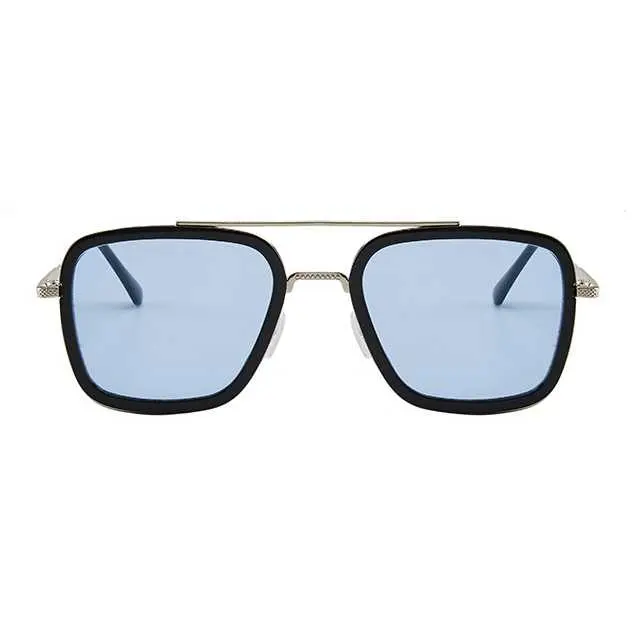 RBVTURAS Kacamata Tony Stark Steampunk HD Sunglasses Metal Frame - 66218 4