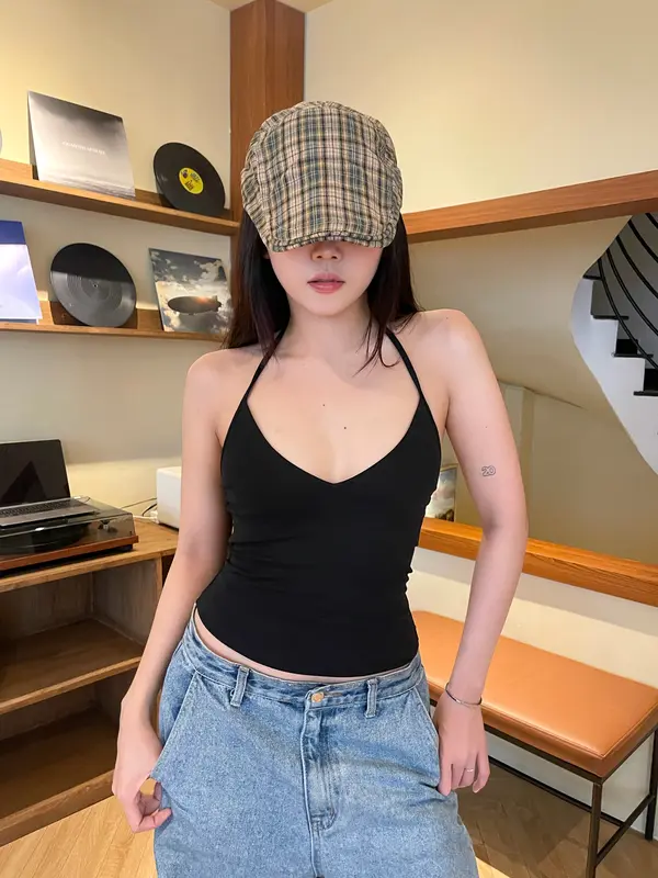 [CÓ MÚT] Áo yếm hở lưng ôm body thiết kế nữ tính - Áo yếm KARA Top JUICY CLUB 0
