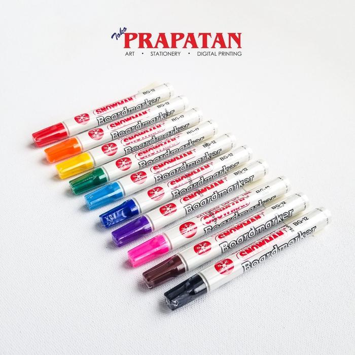 Gambar Spidol Snowman Boardmarker / Spidol Whiteboard - Hitam dari Toko Prapatan_NEW Kota Administrasi Jakarta Timur 4 Tokopedia