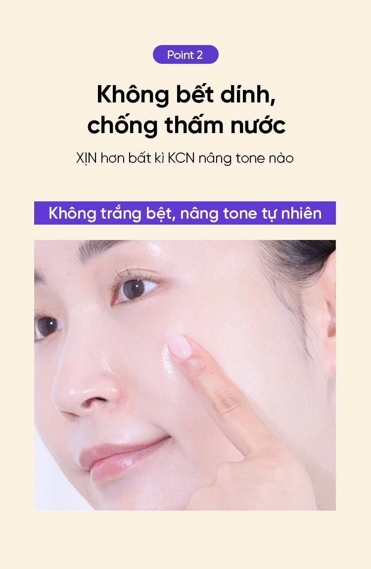 Product Introduction of Kem chống nắng lai BEPLAIN Sunmuse Nâng tone & Hiệu chỉnh tone da SPF 50+ PA++++ ( Tím đậm ) - Tabula Century 6