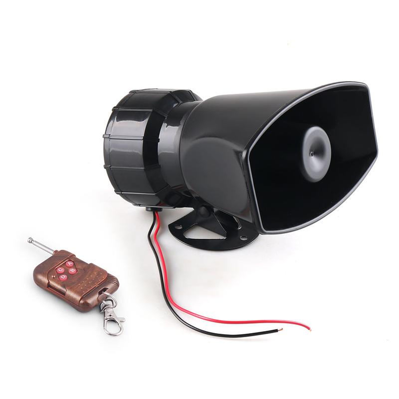 Product Introduction of 12V 7 Sound Horn Car 7 Tones  Warning Alarm Megaphone Siren Speaker Wireless Remote Control 30