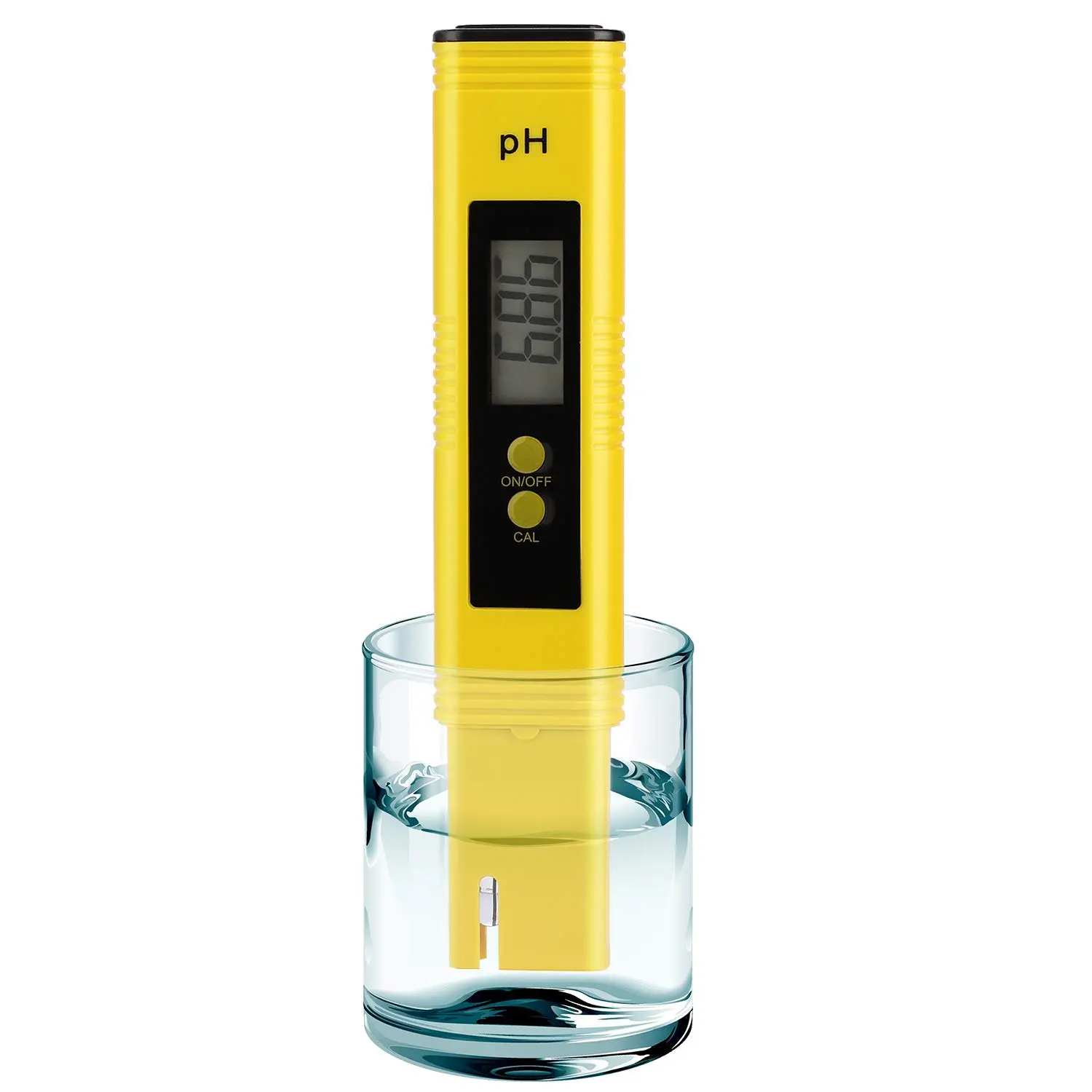 Portable PH Measuring Meter, Automatic Calibration PH Tester with LCD Digital Display, High Accuracy PH Test Pen with 0-14 PH Measurement Range for Home & Office