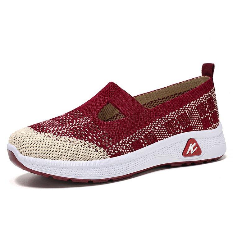 Product Introduction of Summer New Shoes Women's Breathable Comfortable Shoes Old Beijing Cloth Shoes Slip-on Mom Shoes Footwear Girl Walking Shoes Slipon Pedal Active Gal 11