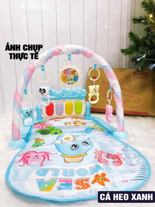 Thảm Nhạc Cho Bé Hình Gấu, Thảm Đàn Piano Đồ Chơi Cho Bé Sơ Sinh Nằm Chơi Cho Bé Từ 2 Tháng Tuổi Toy