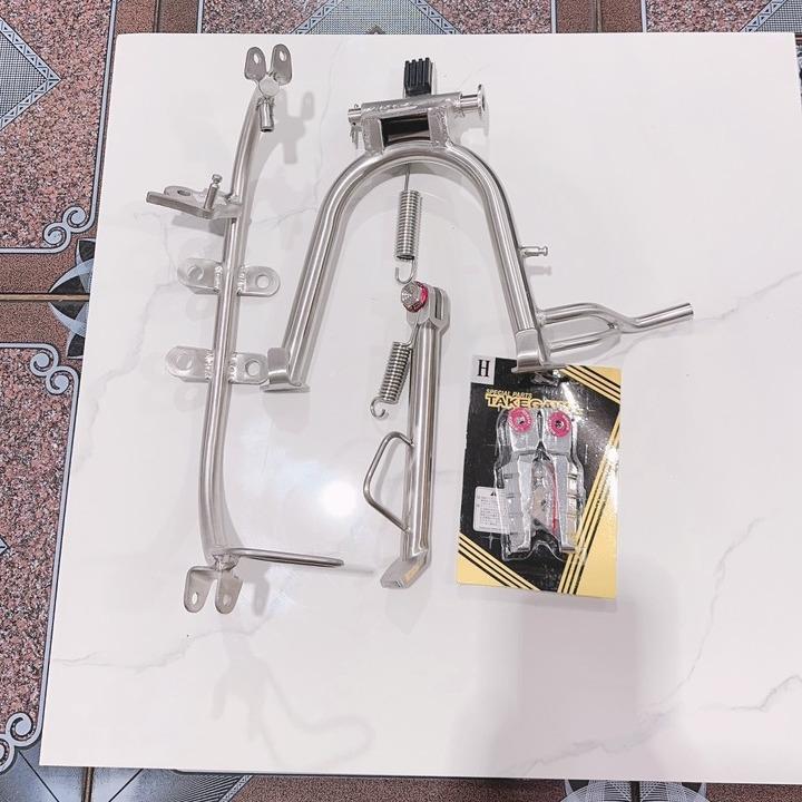  COMBO CHỐNG ĐỨNG + CHỐNG NGHIÊNG + GÁC MÁY INOX 304 GẮN TẤT CẢ CÁC DÒNG XE 