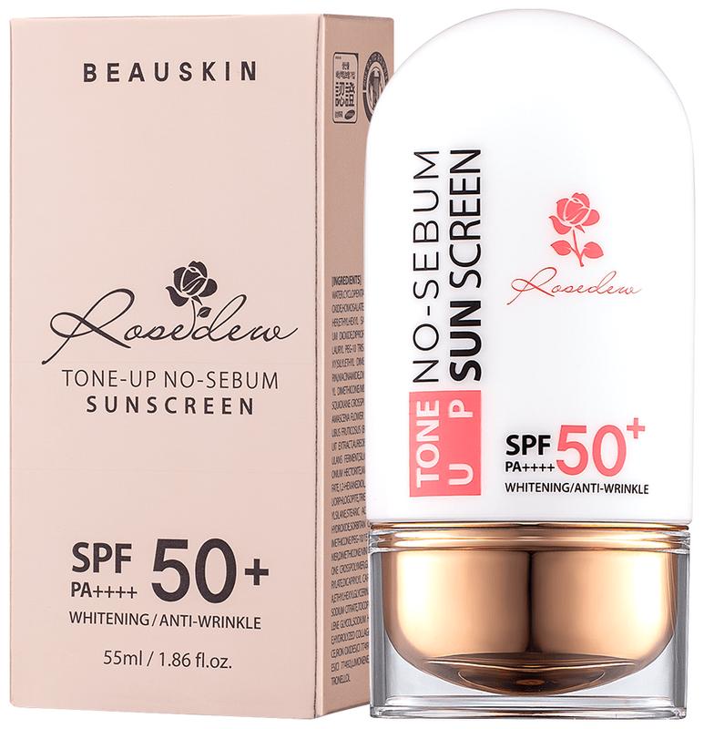 Kem chống nắng kiềm dầu nâng tone Beauskin Rosedew Hàn Quốc 55ml/Hộp- Hàng Chính Hãng