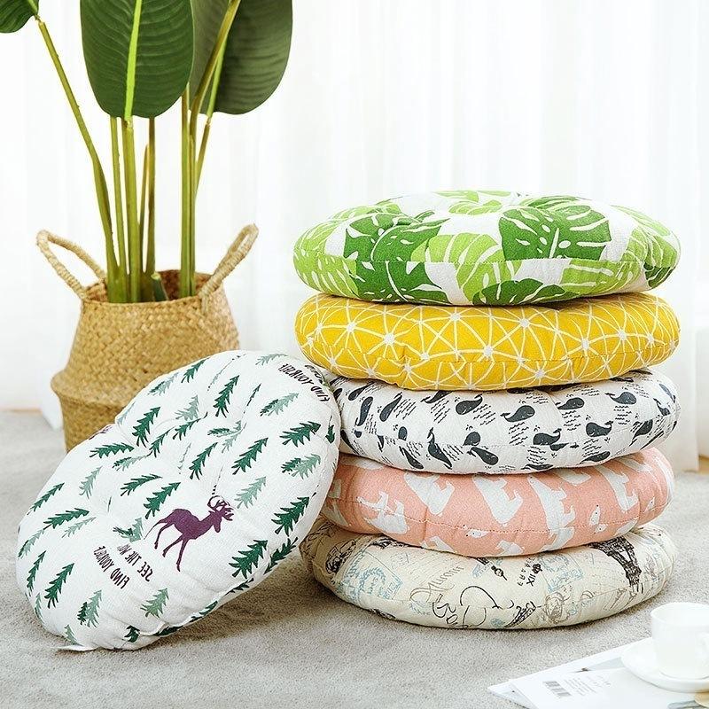 Nệm Lót Ghế Văn Phòng Nhiều Mẫu (40x40cm), Đệm Bông Ngồi Bệt Kiểu Nhật - Trang Trí Quán Cafe, Trà Sữa vải bọc ghế hươu cao cổ đệm ngồi thảm lau chân doraemon