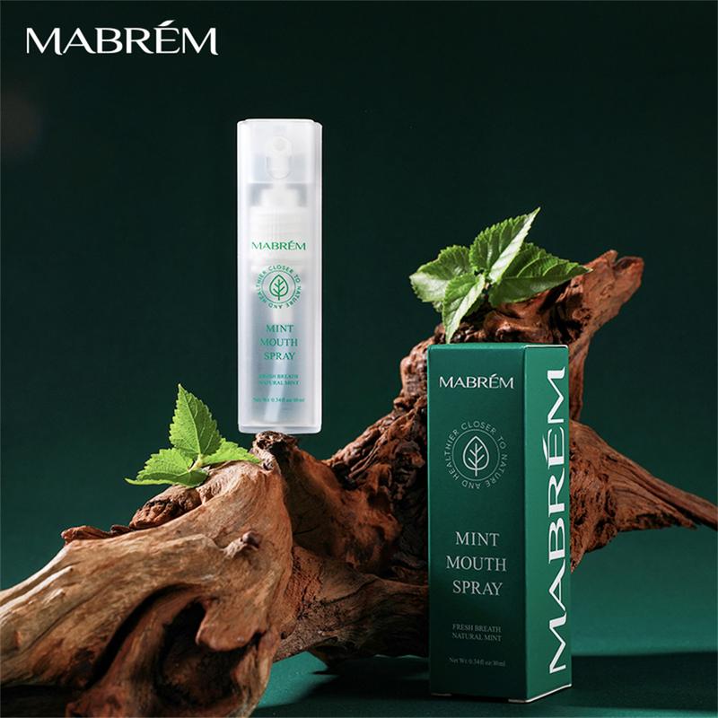 MABREM Oral Spray Freshens Breath, Deodorizes And Leaves Fragrance Portable Breath Freshener To Prevent Bad Breath Peppermint Fresh Mouth Mist 1